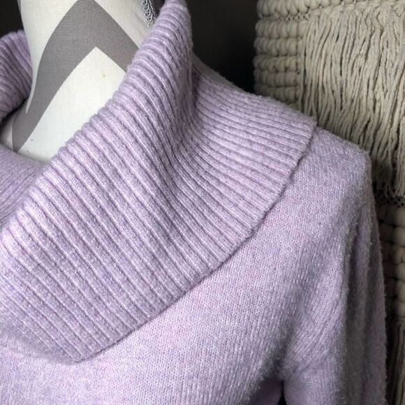 Tahari Purple Cowl-Neck Sweater - Picture 3 of 5